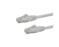 StarTech.com Câble réseau Cat6 UTP sans crochet de 7 m - Cordon Ethernet RJ45 anti-accroc - M/M - Blanc