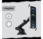 OtterBox Support de tableau de bord pour voiture pour MagSafe, fixation solide sur le tableau de bord de la voiture MagSafe, conçu pour être facile, solide et sûr à installer, compatible iPhone 14/iPhone 13/iPhone 12 Series, Noir