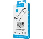 Sandberg 441-69 USB-kabel 1,2 m USB A/USB C 2 x USB-C/MagSafe 100 W Zwart