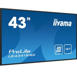 iiyama PROLITE LE4341S-B2 Écran plat de signalisation numérique 108 cm (42.5") LCD 350 cd/m² Full HD Noir 18/7