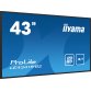 iiyama PROLITE LE4341S-B2 Écran plat de signalisation numérique 108 cm (42.5") LCD 350 cd/m² Full HD Noir 18/7