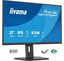 iiyama ProLite XB2797QSNP-B1 computer monitor 68,6 cm (27") 2560 x 1440 Pixels Quad HD LCD Zwart