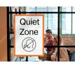 Porte-affiche nobo magnetique autocollant a3 cadre coloris  orange
