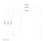 Neomounts FPMA-VESA440 Adaptador VESA 27-60"