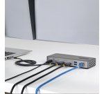 StarTech.com Station d'Accueil USB-C à Deux Écrans, HDMI, 4K 60Hz, Recharge d'Ordinateur Portable 100 W, 1 GbE, Sans Pilote, Station d'Accueil Multi-Écrans pour Windows