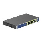 NETGEAR GS524PP Non-géré Gigabit Ethernet (10/100/1000) Connexion Ethernet, supportant l'alimentation via ce port (PoE) Gris