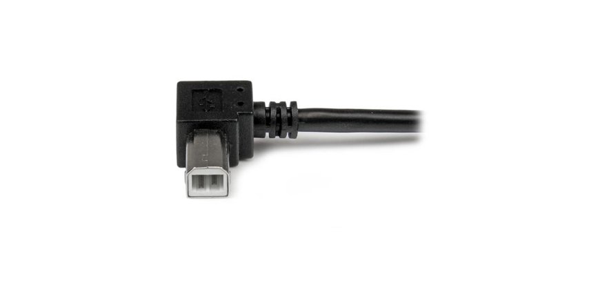 StarTech.com 2m USB 2.0 A auf B Kabel rechts gewinkelt - St/St