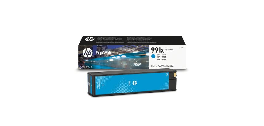 HP Cartouche d’encre cyan PageWide 991X grande capacité authentique