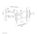 Neomounts NM-W460BLACK Support pour écran mural 32-60" - orientable