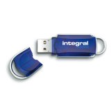 Integral INFD64GBCOU lecteur USB flash 64 Go USB Type-A 2.0 Bleu, Argent
