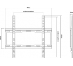 Equip 650310 soporte para TV 139,7 cm (55") Negro