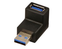 Lindy 71260 changeur de genre de câble USB A Noir