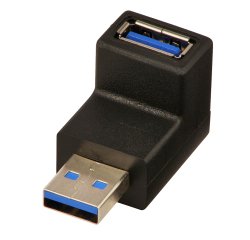 Lindy 71260 changeur de genre de câble USB A Noir