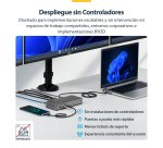 StarTech.com Docking Station USB-C - 3 Monitores 4K (2x 4K60Hz + 1x 4K30Hz) - PD 100W - 6 Puertos USB 10Gbps - GbE - DisplayPort + HDMI - Dock Tipo C Sin Controladores - Para Portátiles Windows