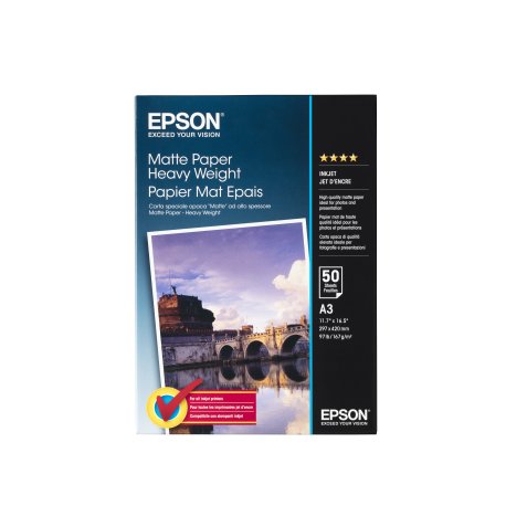 Epson Pap Mat Epais A3 (50f./167g)