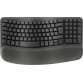 Logitech Wave Keys clavier Bureau RF sans fil + Bluetooth AZERTY Français Graphite