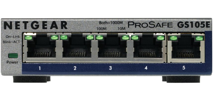 NETGEAR GS105E-200PES commutateur réseau Géré L2/L3 Gigabit Ethernet (10/100/1000) Gris