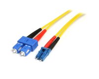 StarTech.com Câble Réseau Fibre Optique LC vers SC Mâle / Mâle - Duplex Monomode 9/125 LSZH - Jaune 4 m