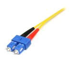 StarTech.com Câble Réseau Fibre Optique LC vers SC Mâle / Mâle - Duplex Monomode 9/125 LSZH - Jaune 4 m
