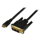 StarTech.com Câble Mini HDMI vers DVI de 2m - Câble DVI-D vers HDMI (1920x1200p) - Mini HDMI Mâle 19 Broches vers DVI-D Mâle - Câble Convertisseur pour Moniteur Numérique M/M