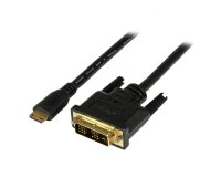 StarTech.com Câble Mini HDMI vers DVI de 2m - Câble DVI-D vers HDMI (1920x1200p) - Mini HDMI Mâle 19 Broches vers DVI-D Mâle - Câble Convertisseur pour Moniteur Numérique M/M