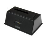 StarTech.com Station d'Accueil pour Disque Dur USB 3.0 à SATA à Baie Unique, Dock pour Disque Dur USB 3.0 (5 Gbps), Dock pour HDD/SSD Externe 2,5/3,5" SATA I/II/III, Baie pour Disque Dur à Chargement par le Haut