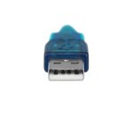 Cable Adaptador USB a Serie RS232 de 1 Puerto Serial DB9 - Macho a Macho