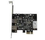 StarTech.com Adattatore scheda SuperSpeed USB 3.0 con 2 porte PCI Express (PCIe) con UASP - Alimentazione LP4