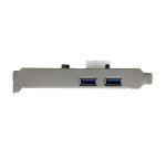 StarTech.com Adattatore scheda SuperSpeed USB 3.0 con 2 porte PCI Express (PCIe) con UASP - Alimentazione LP4