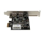 StarTech.com Adattatore scheda SuperSpeed USB 3.0 con 2 porte PCI Express (PCIe) con UASP - Alimentazione LP4