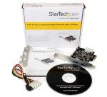 StarTech.com Adattatore scheda SuperSpeed USB 3.0 con 2 porte PCI Express (PCIe) con UASP - Alimentazione LP4