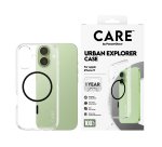 PanzerGlass CARE™ by ® Urban Explorer Case Transparent w. Black MagSafe iPhone 17 mobiele telefoon behuizingen Hoes Zwart