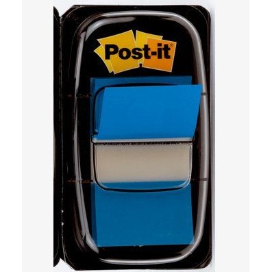 Set de 50 marque-pages souples, coloris Bleu