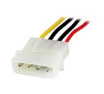 StarTech.com Câble d'Extension Alimentation Molex LP4 30 cm - Rallonge de Câble LP4 - Mâle vers Femelle