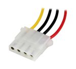 StarTech.com Câble d'Extension Alimentation Molex LP4 30 cm - Rallonge de Câble LP4 - Mâle vers Femelle