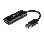 StarTech.com Adaptador USB 3.0 a HDMI - 1080p (1920x1200) - Adaptador Conversor Compacto de USB-A a HDMI para Monitor - Adaptador Gráfico Externo de Vídeo - Negro - para Windows Solamente
