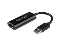 StarTech.com Adaptador USB 3.0 a HDMI - 1080p (1920x1200) - Adaptador Conversor Compacto de USB-A a HDMI para Monitor - Adaptador Gráfico Externo de Vídeo - Negro - para Windows Solamente