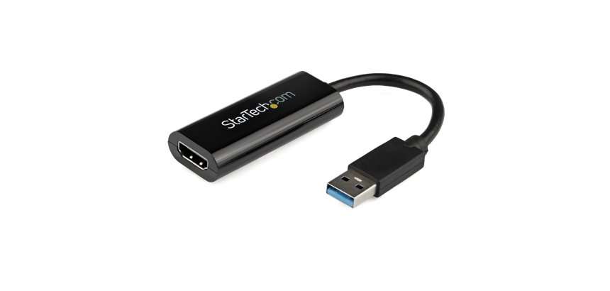 StarTech.com Adaptador USB 3.0 a HDMI - 1080p (1920x1200) - Adaptador Conversor Compacto de USB-A a HDMI para Monitor - Adaptador Gráfico Externo de Vídeo - Negro - para Windows Solamente