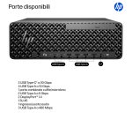 HP Z2 SFF G1i Workstation Desktop Intel Core Ultra 7 265 32 GB DDR5-SDRAM 1 TB SSD Windows 11 Pro Stazione di lavoro AI Workstation, AI PC Nero