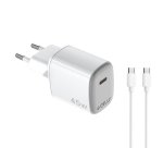 Celly UPTC1USBC45WCTC Caricabatterie per dispositivi mobili Smartphone, Tablet Bianco AC, USB Ricarica rapida Interno