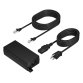 Poly PoE++ 65W 2.5G Adapter with 3.66m CAT6A Cable and Power Cord adaptateur de puissance & onduleur Intérieure Noir