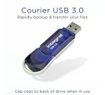 Integral INFD32GBCOU3.0 lecteur USB flash 32 Go USB Type-A 3.2 Gen 1 (3.1 Gen 1) Bleu, Argent