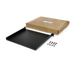 StarTech.com Étagère pour Rack Serveur 1U - Étagère Universelle pour Rack/Armoire d'Équipement Réseau 19" - Acier Gros Calibre - Capacité de Poids 20kg - Plateau de 41cm de Profondeur, Noir