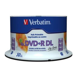 Verbatim 97693 DVD en blanco 8,5 GB DVD+R DL 50 pieza(s)