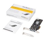StarTech.com 4 Port USB 3.0 PCIe Card w/ 4 Dedicated 5Gbps Channels (USB 3.1 Gen 1) - UASP - SATA / LP4 Power - PCI Express Adapter Card