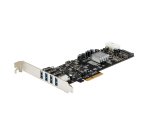 StarTech.com 4 Port USB 3.0 PCIe Card w/ 4 Dedicated 5Gbps Channels (USB 3.1 Gen 1) - UASP - SATA / LP4 Power - PCI Express Adapter Card