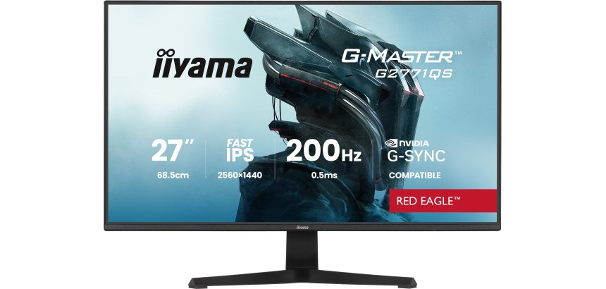 iiyama G-MASTER G2771QS-B1 écran plat de PC 68,6 cm (27") 2560 x 1440 pixels Wide Quad HD Noir