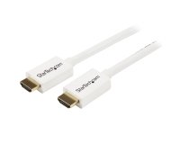 Cable HDMI de alta velocidad de 7m - Macho a Macho - Certificado CL3 Instalación en Pared - Blanco