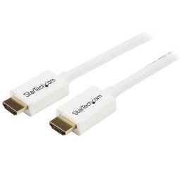StarTech.com 5m CL3 Rated HDMI Cable met Ethernet, 4K 30Hz UHD High Speed HDMI Kabel, Ultra HD HDMI Kabel voor Wandinstallaties, 10.2 Gbps, HDMI 1.4 Video/Display Kabel, 30AWG, White