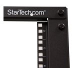 StarTech.com Rack Serveur Mobile 42U à 4 Montants, Rack Réseau 19" à 4 Montants avec Roulettes, Rack Roulant avec Profondeur Ajustable pour PC/AV/Données/IT - Roulettes, Pieds de Mise à Niveau ou Montage au Sol
